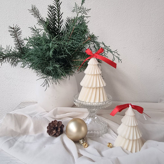 Candela Artigianale in Cera di Soia - Albero di Natale