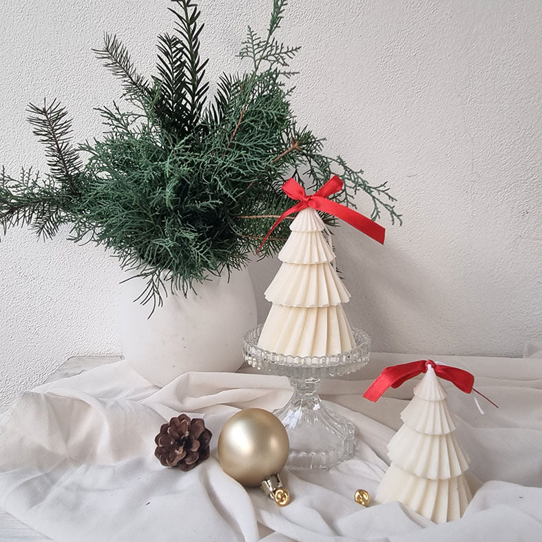 Candela Artigianale in Cera di Soia - Albero di Natale