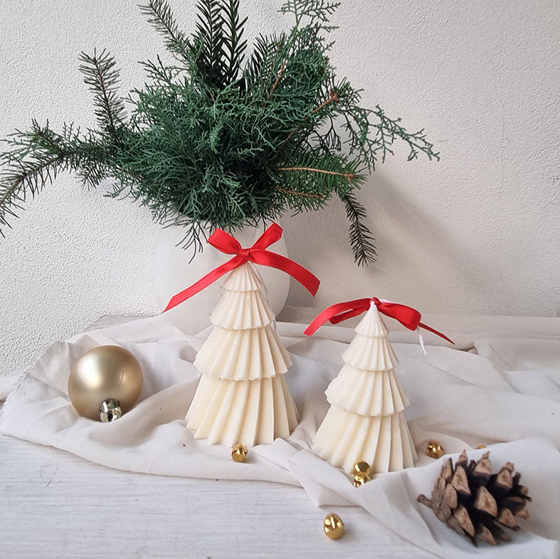 Candela Artigianale in Cera di Soia - Albero di Natale