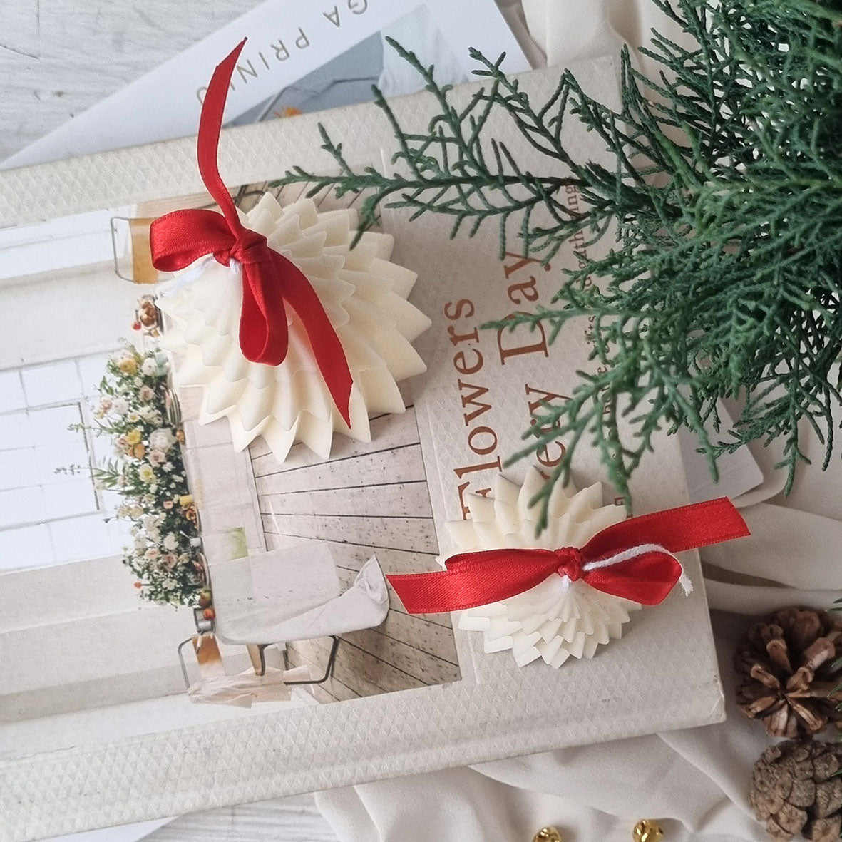 Candela Artigianale in Cera di Soia - Albero di Natale