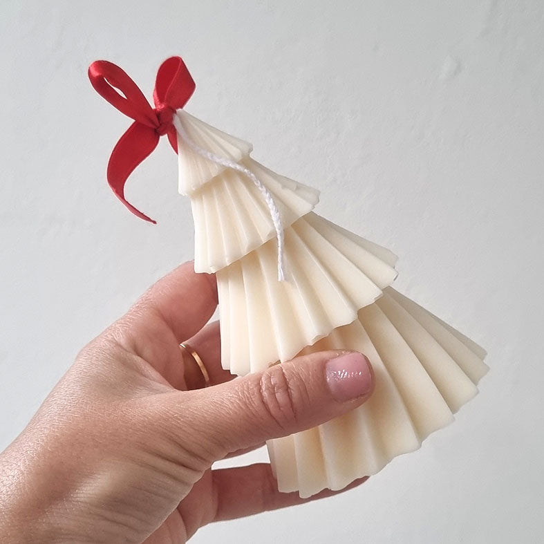 Candela Artigianale in Cera di Soia - Albero di Natale