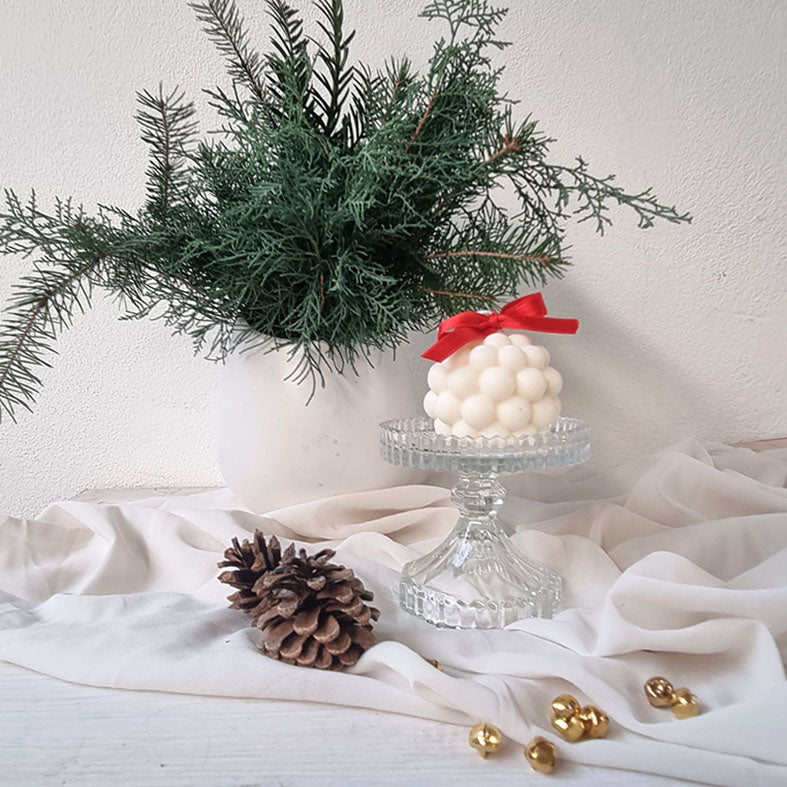 Candela Artigianale in Cera di Soia –Candele Melograno Porta Fortuna