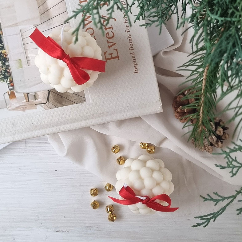 Candela Artigianale in Cera di Soia –Candele Melograno Porta Fortuna