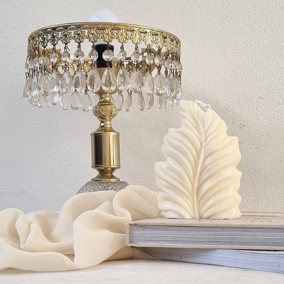 Candela Artigianale in Cera di Soia – Design Floreale