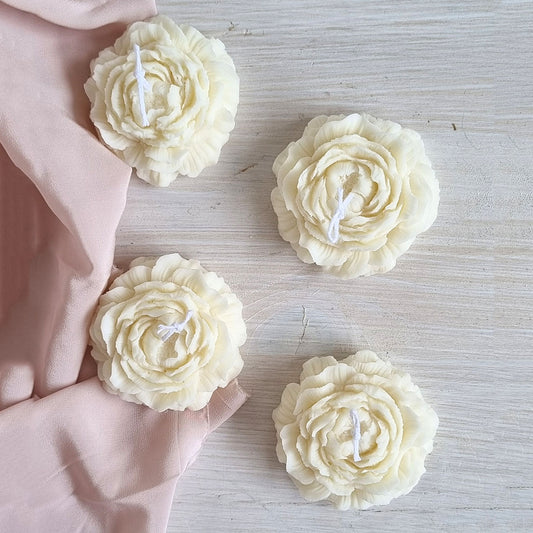 Candela Peonia in Cera di Soia – Candela Artigianale di Design