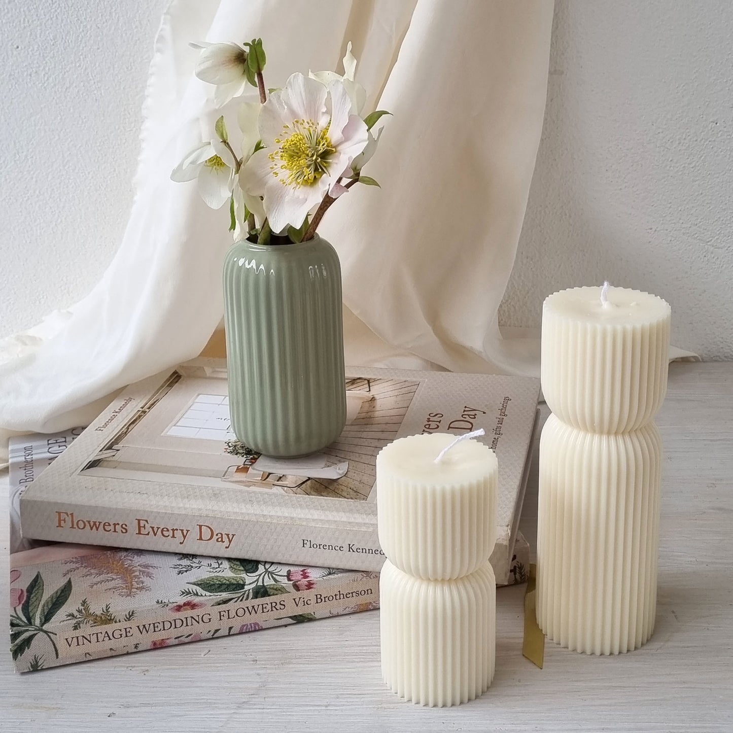 Candela di Design in cera di soia, candela Pillar profumata