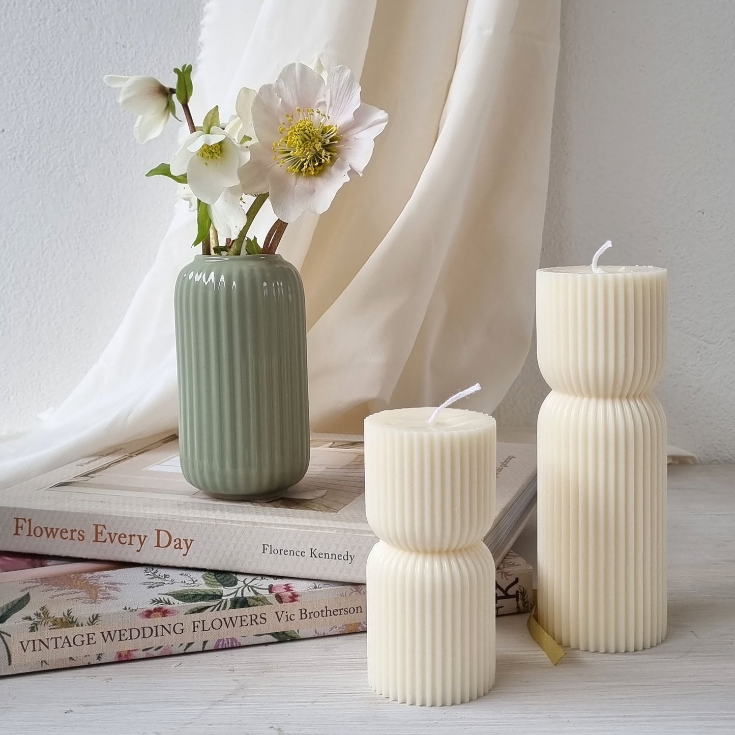 Candela di Design in cera di soia, candela Pillar profumata