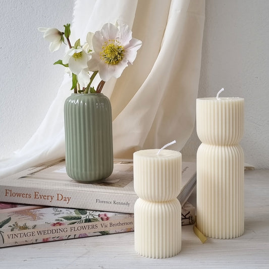 Candela di Design in cera di soia, candela Pillar profumata